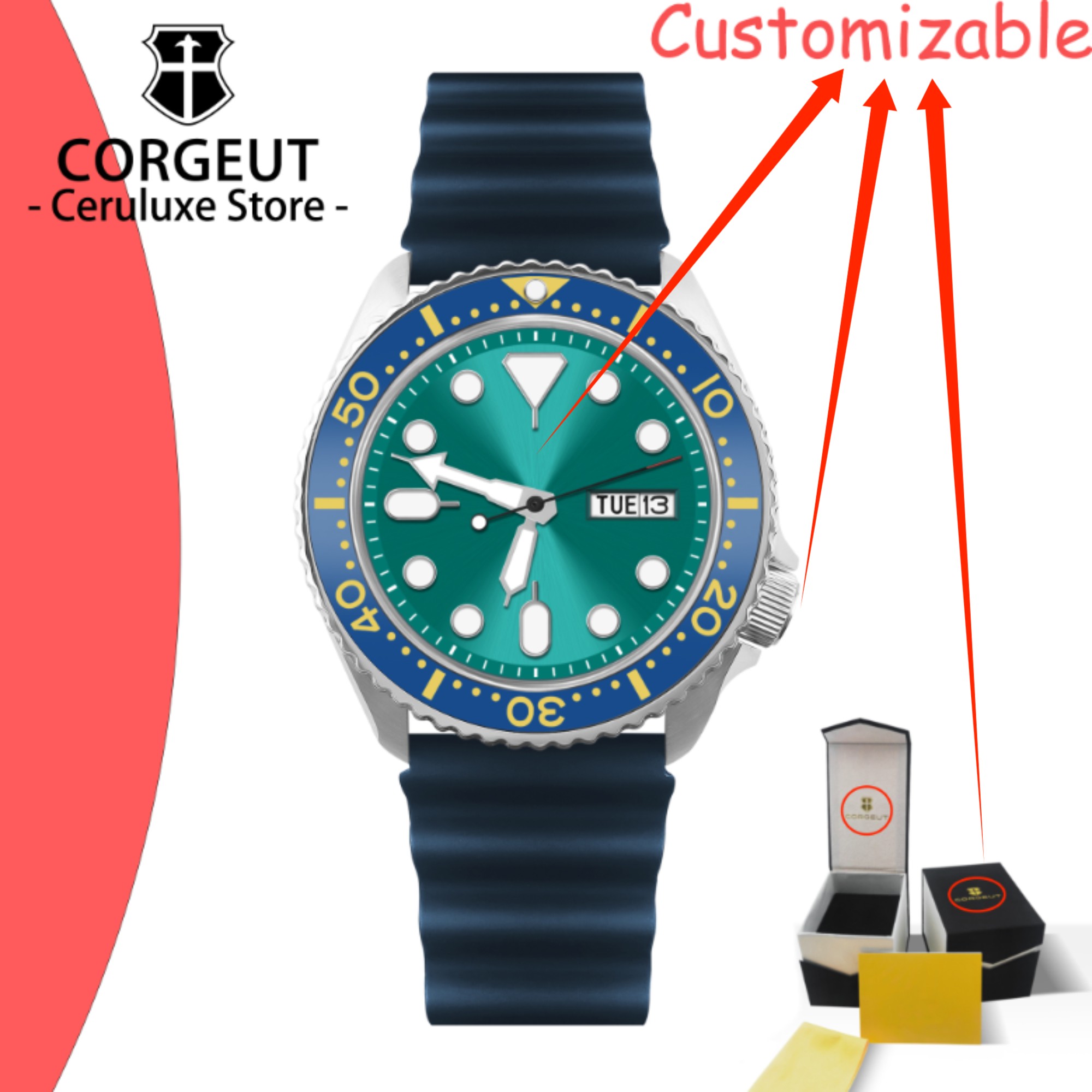 Luxury Watch Logos - Reloj de Buceo Vintage con Logotipo