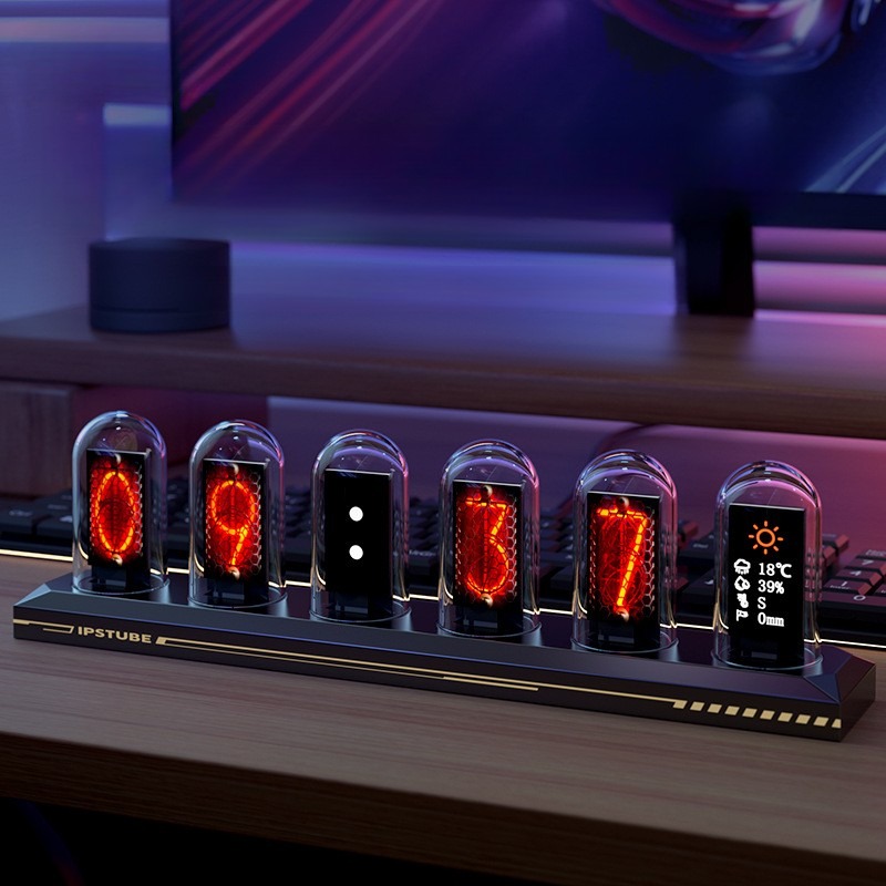 Table Watch Luxury - Reloj de Mesa con Tubos Nixie