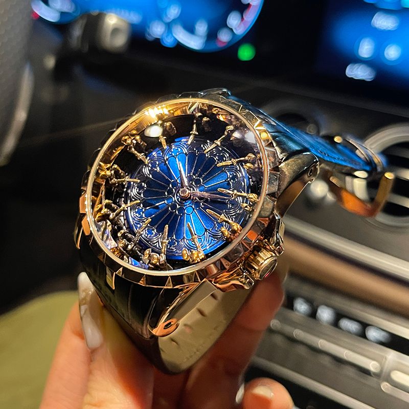 Table Watch Luxury - Reloj de Hombre Lujoso y Elegante,