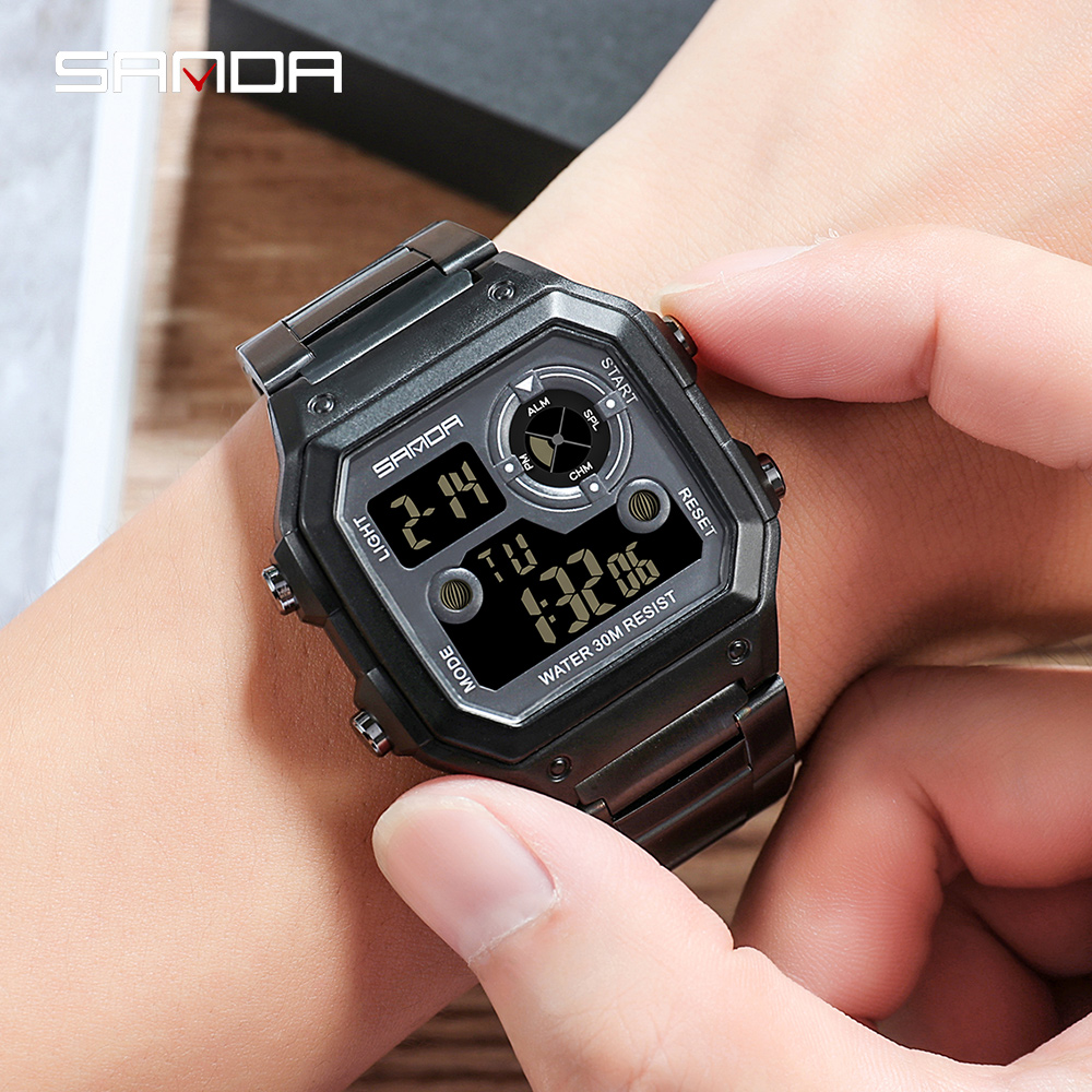 Luxury Watch Shop - Reloj deportivo digital cuadrado militar de