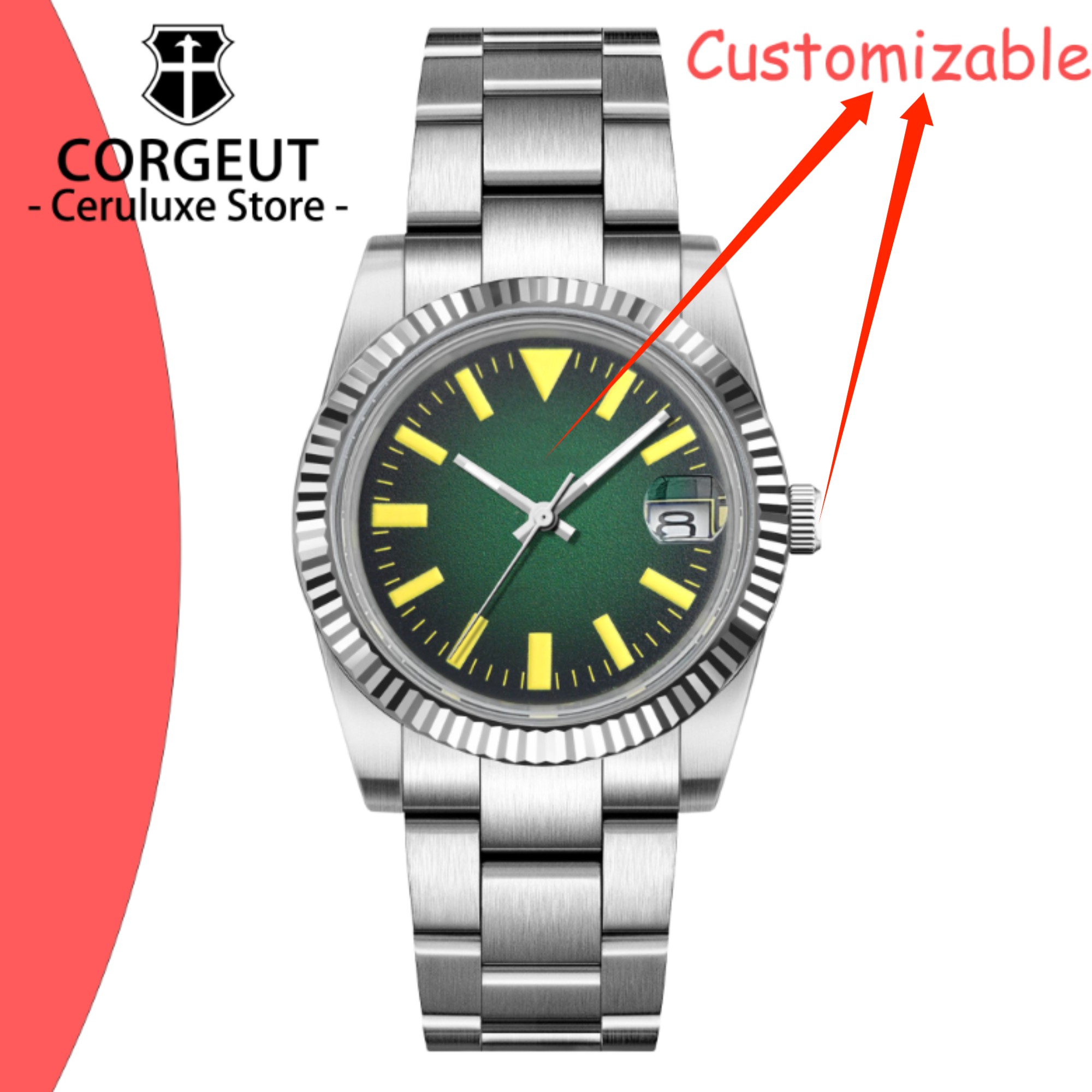 Luxury Watch Logos - Relojes Mecánicos Automáticos NH35 de 36/39