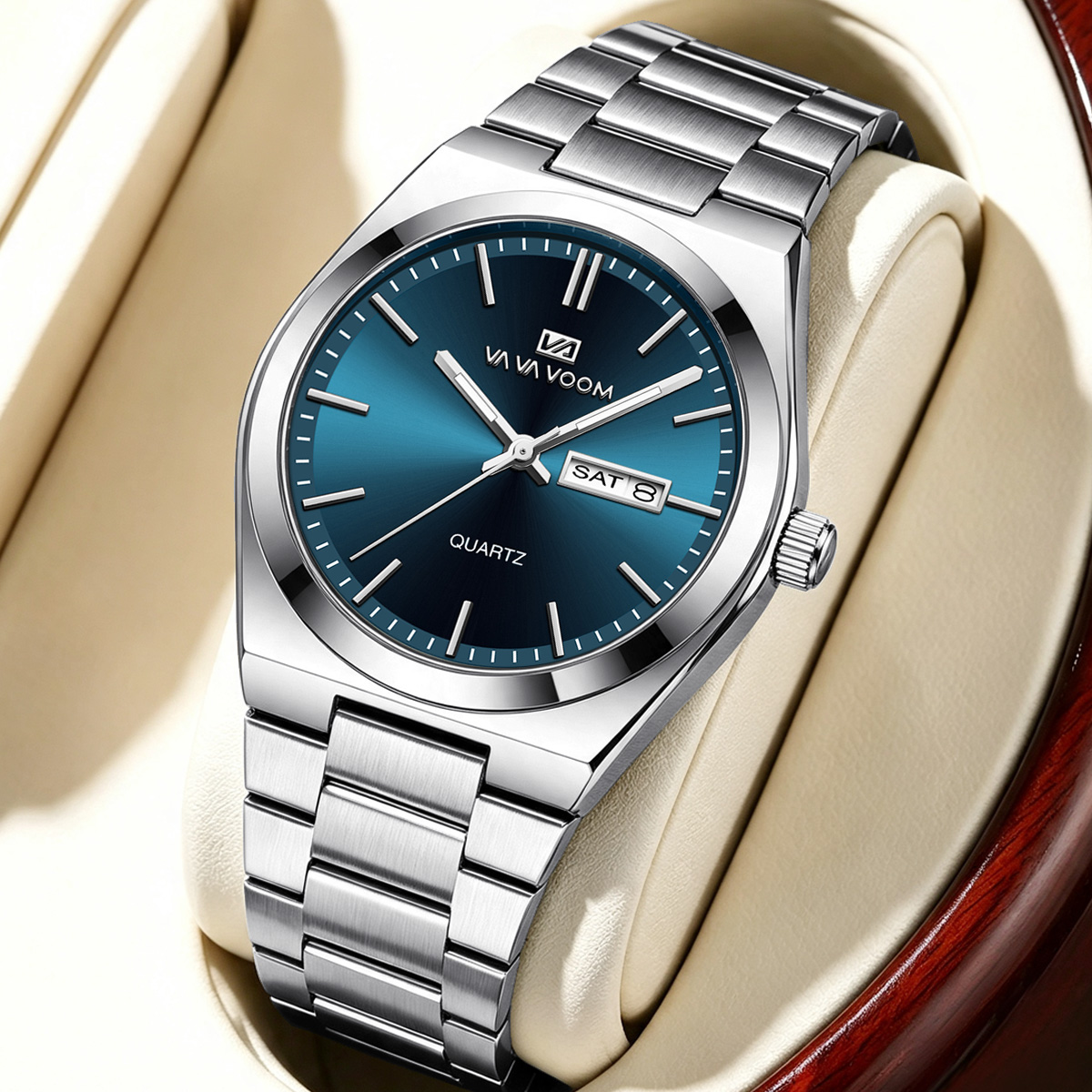 Luxury Watch Organizer For Men - Reloj de lujo para hombre, resistente