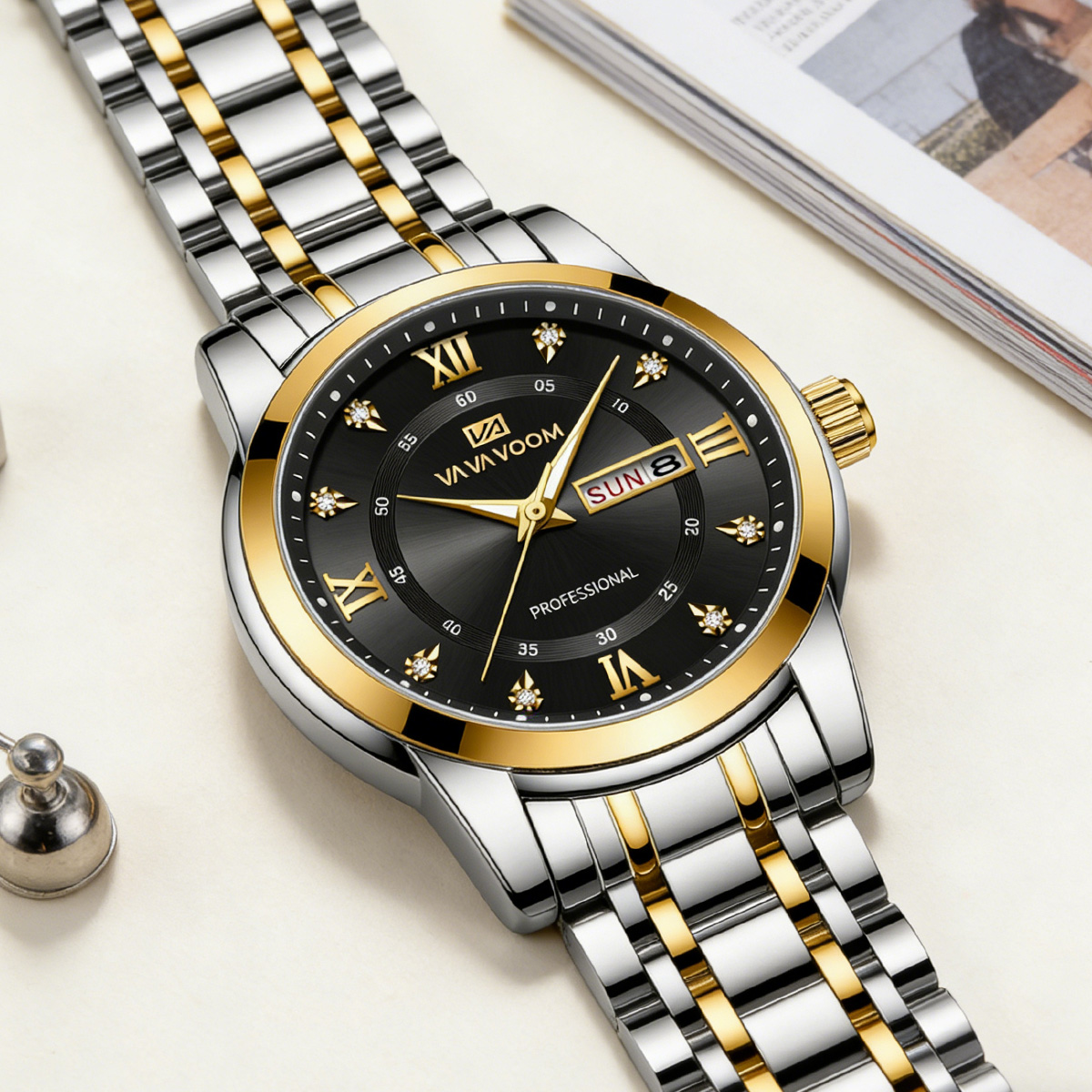Reloj de Lujo con Anillo de Or - Luxury Watch Green Dial reseña y precio
