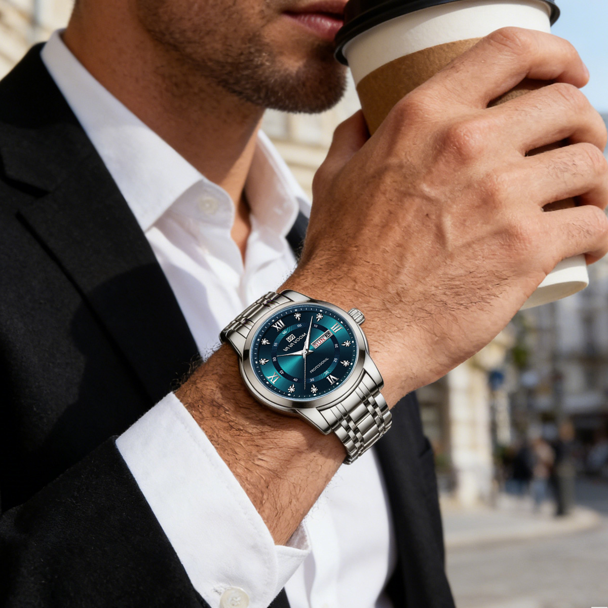 Reloj de Lujo con Anillo de Or - Luxury Watch Green Dial reseña y precio