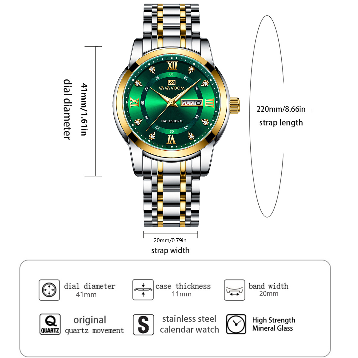 Reloj de Lujo con Anillo de Or - Luxury Watch Green Dial reseña y precio