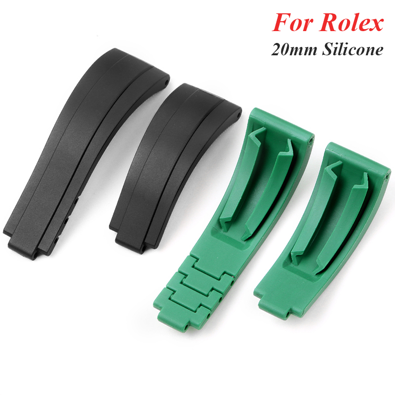 Para pulsera de goma Rolex par - Luxury Watch Green Dial reseña y precio