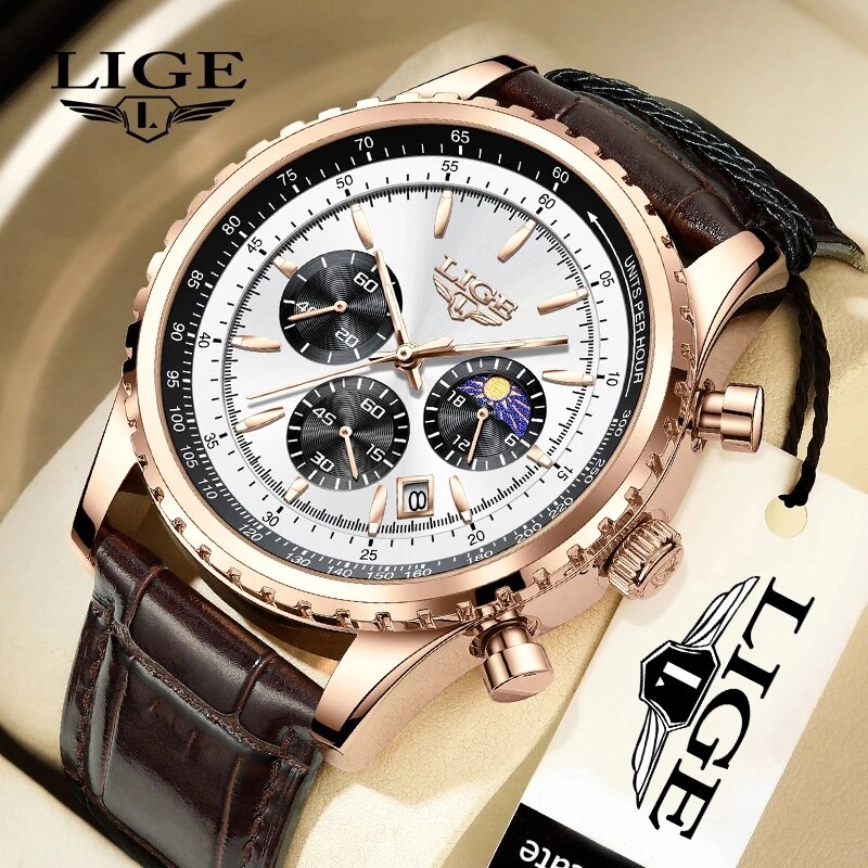 LIGE-reloj deportivo de lujo p - Luxury Watch Low Price reseña y precio