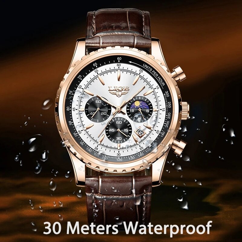 LIGE-reloj deportivo de lujo p - Luxury Watch Low Price reseña y precio