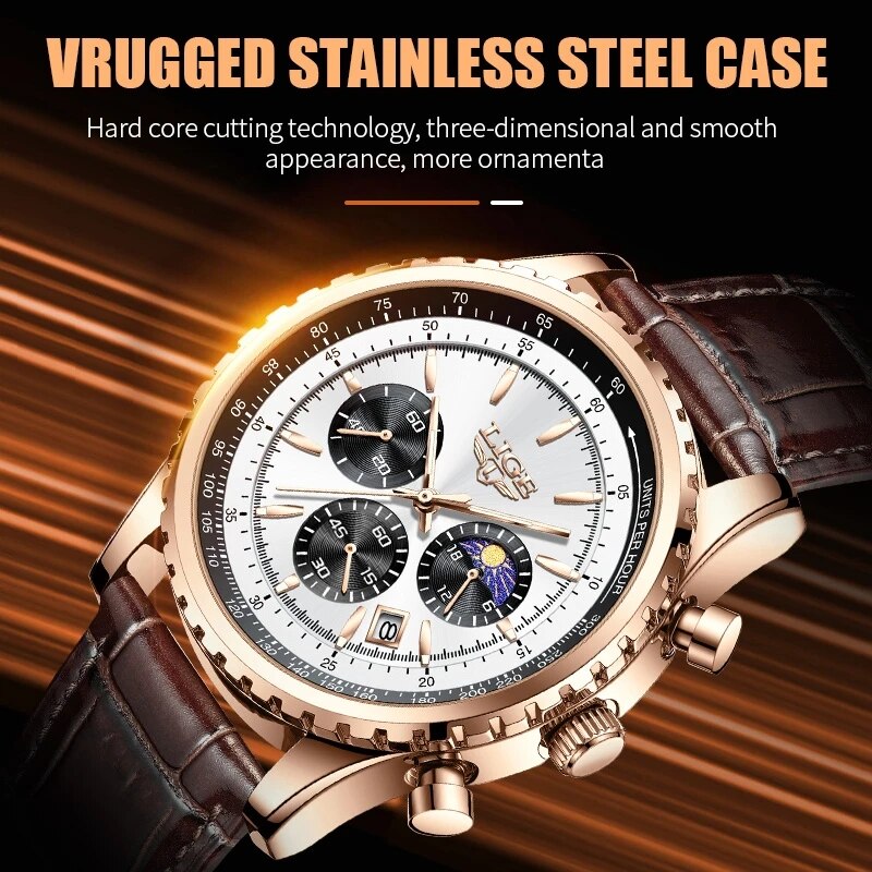 LIGE-reloj deportivo de lujo p - Luxury Watch Low Price reseña y precio