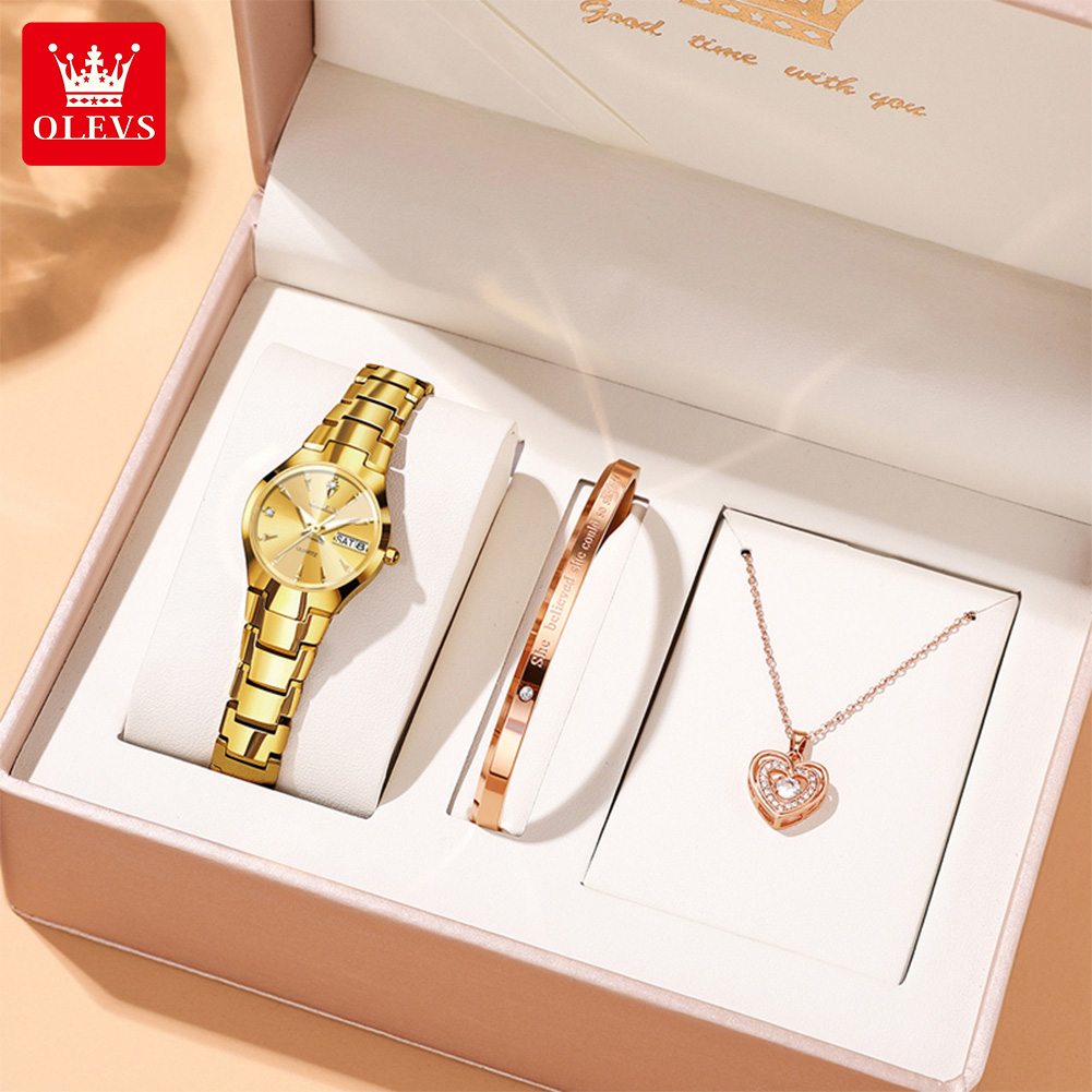 OLEVS reloj de mujer 8697 relo - Ladies Luxury Watch reseña y precio