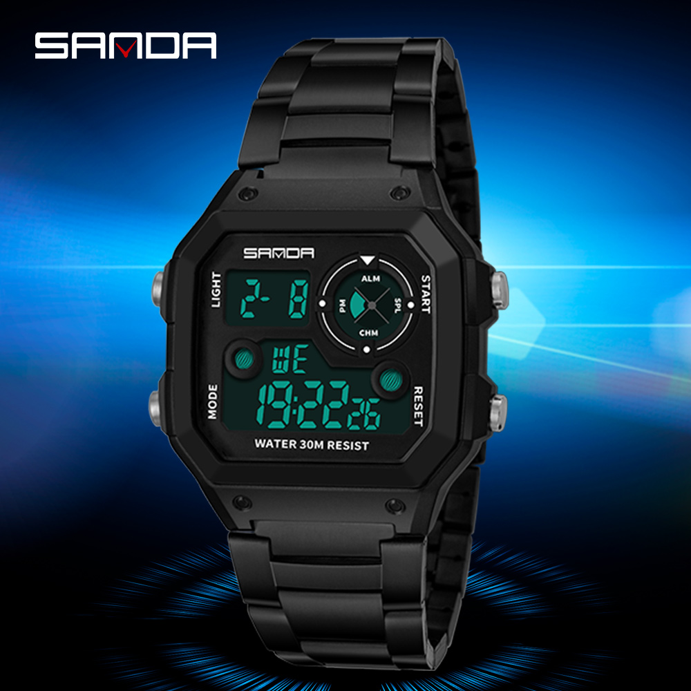 Reloj deportivo digital cuadra - Luxury Watch Shop reseña y precio