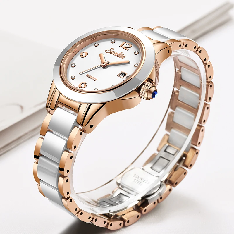 Reloj Sunkta de cuarzo informa - Ladies Luxury Watch reseña y precio