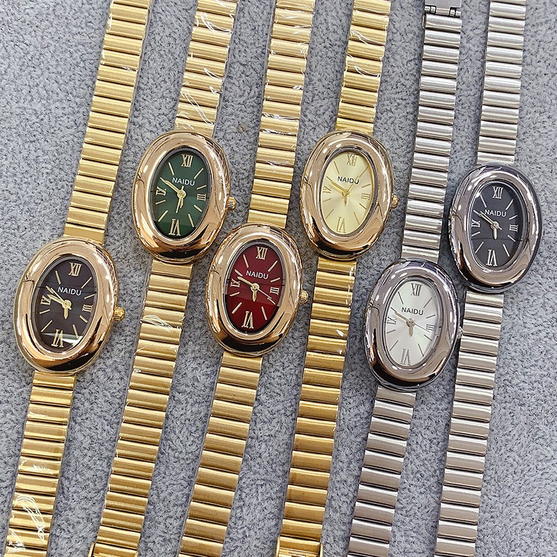 Reloj de cuarzo ovalado dorado - Ladies Luxury Watch reseña y precio