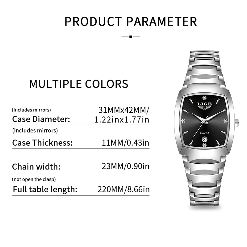 Reloj LIGE para mujer, reloj d - Ladies Luxury Watch reseña y precio
