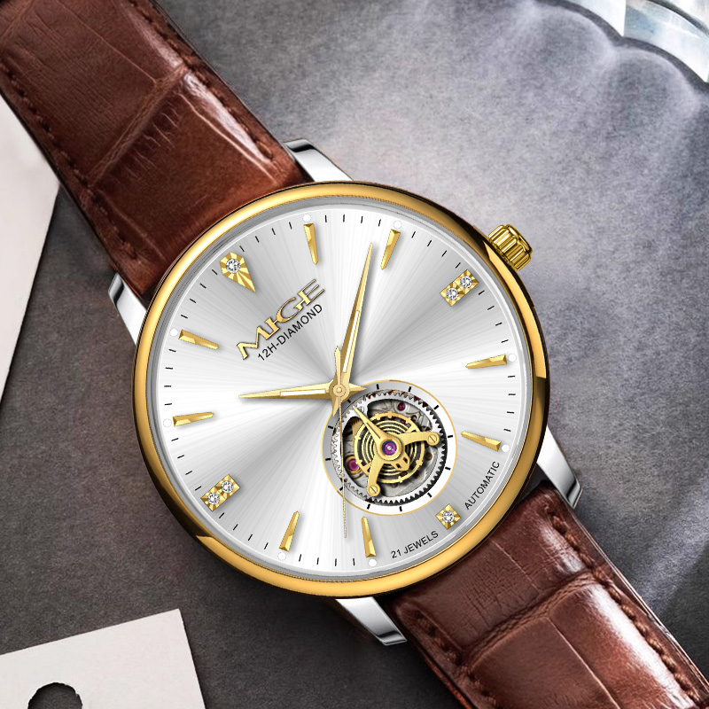 Reloj MIGE Delgado para Hombre - Luxury Watch Green Dial reseña y precio