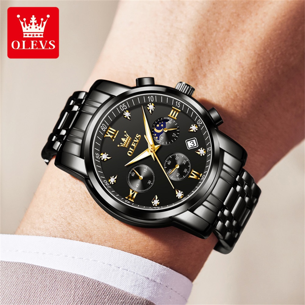 OLEVS Relojes populares para h - Luxury Watch Logos reseña y precio