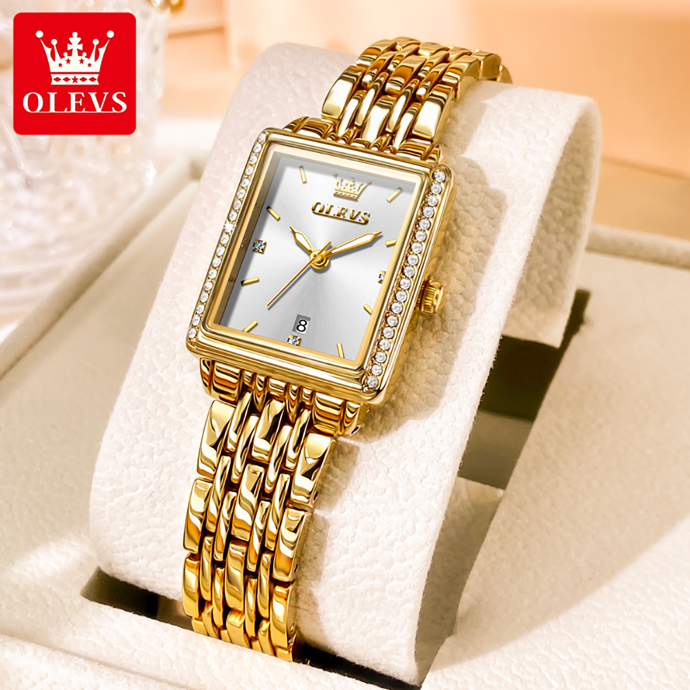 Reloj OLEVS 9995 con Fecha par - Ladies Luxury Watch reseña y precio