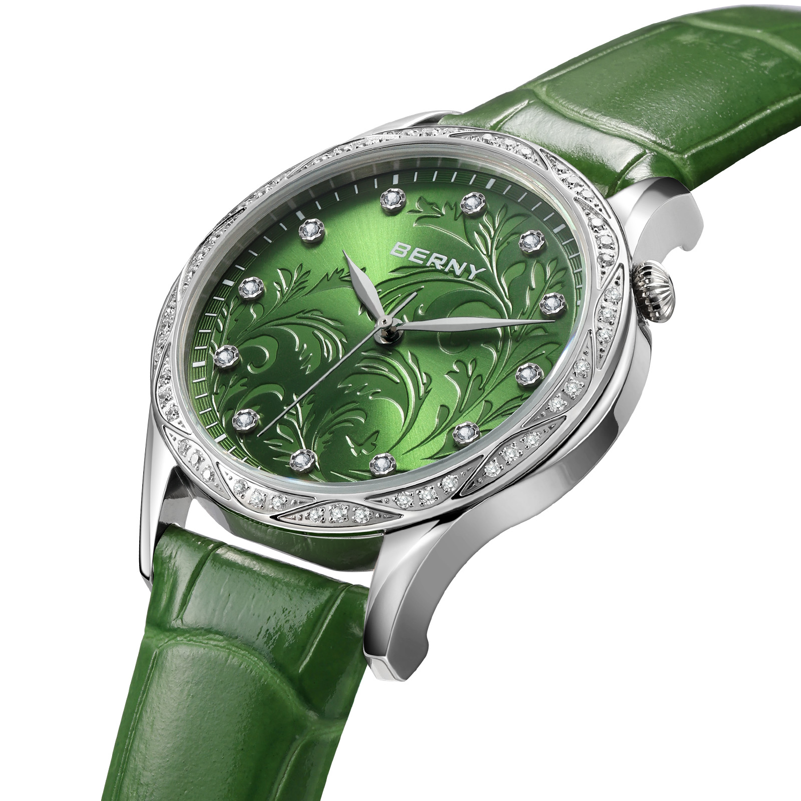 Reloj de cuarzo para mujer BER - Luxury Watch Green Dial reseña y precio